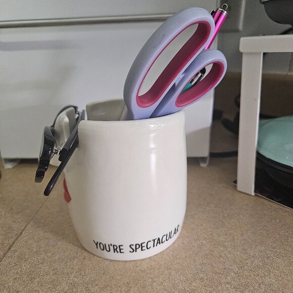Lorrie Veasey | RARE! - "You're spectacular" Cute Pencil Cup and Glasses Holder - Picture 2 of 10